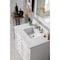 James Martin Vanities Bristol 36in Single Vanity, Bright White w/ 3 CM White Zeus Quartz Top 157-V36-BW-3WZ - alternate 3